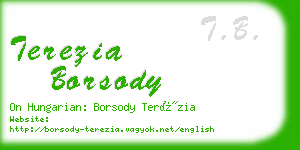 terezia borsody business card